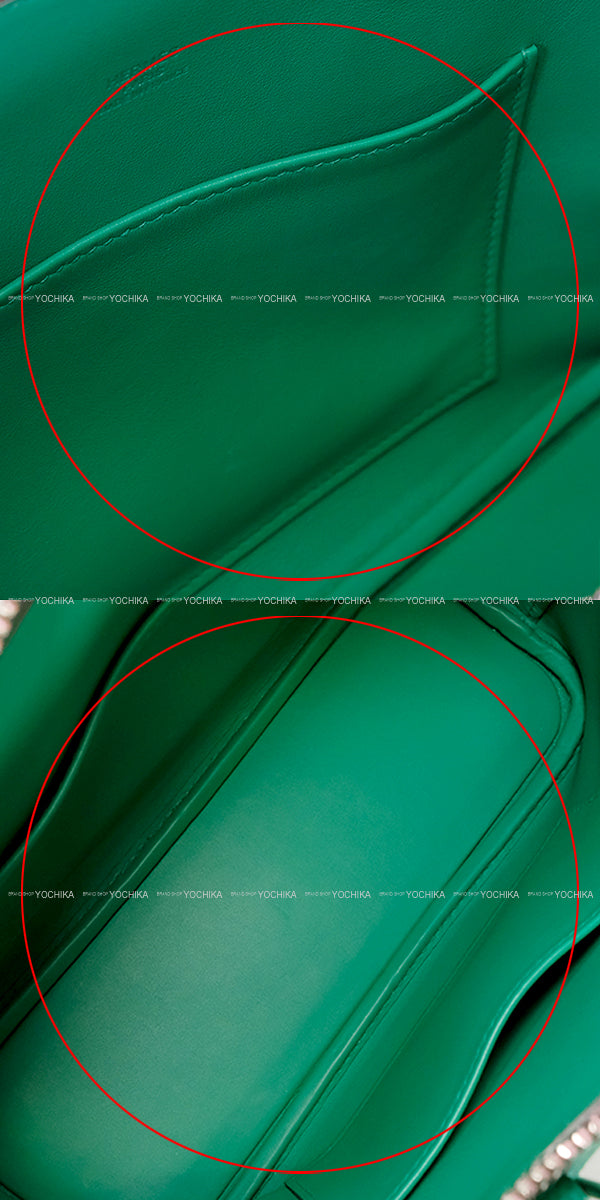 [Pre-loved] HERMES Shoulder bag Bolide1923 25 Tricolor Vert Jade/Nata/Mauve sylvestre Veau Epsom Silver HW Stamp U[USED SA][Authentic]