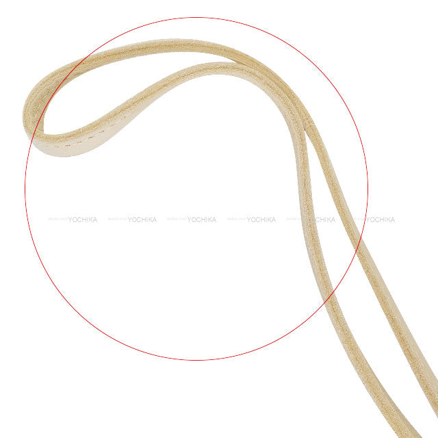 [Pre-loved] HERMES bag charm Rodeo Robeo Coeur PM Noir (Black)/Craie/Etoupe Agneau Milo Stamp K[LIKE NEW][Authentic]