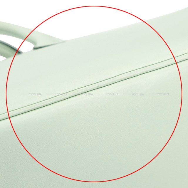 HERMES Handbag Birkin25 Vert Fizz Veau Swift Silver HW Stamp B[EXCELLENT][Authentic]