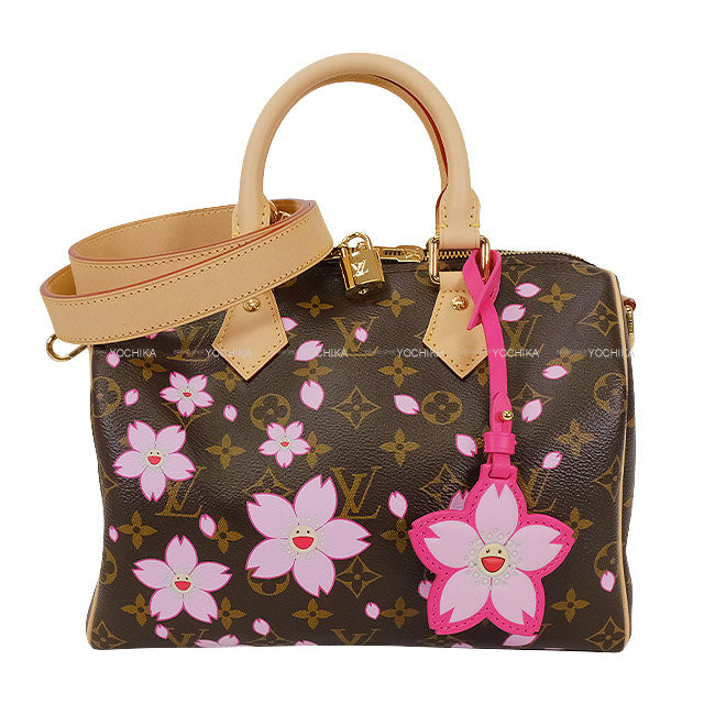 LOUIS VUITTON Shoulder bag Speedy Bandouliere 25 Cherry Blossom Monogram Gold HW M14174[BRAND NEW][Authentic]