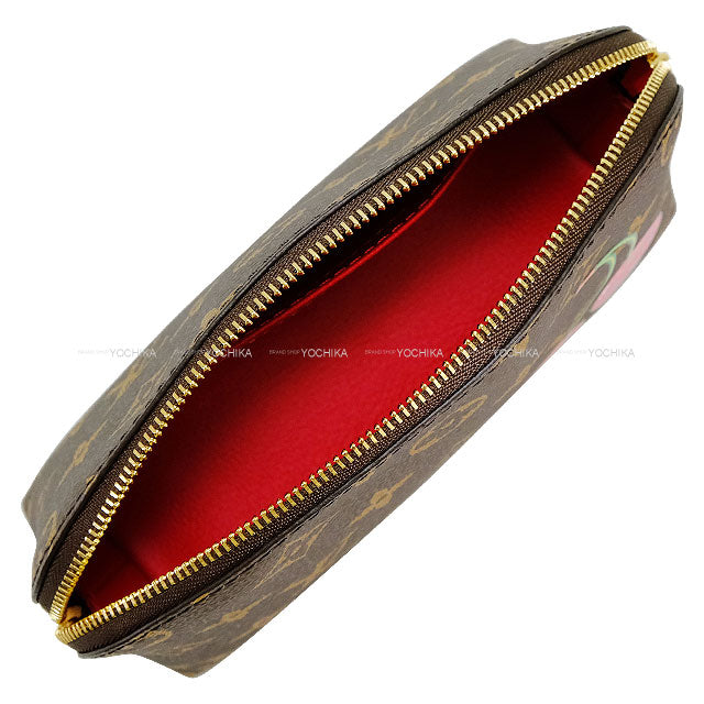 LOUIS VUITTON Pouch LV×TM Cherry Blossom Cosmetic PM Monogram Gold HW M13766[BRAND NEW][Authentic]