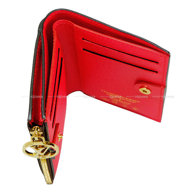 [Pre-loved] LOUIS VUITTON Bi-fold wallet LV×TM Cherry Blossom PORTEFEUILLE LISA Takashi MurakamiMonogram Gold HW M13420[USED SA][Authentic]