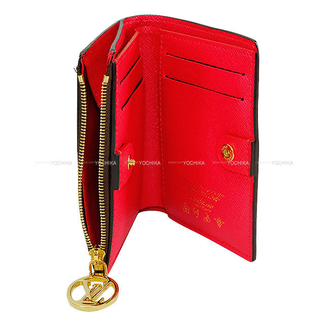 [Pre-loved] LOUIS VUITTON Bi-fold wallet LV×TM Cherry Blossom PORTEFEUILLE LISA Takashi MurakamiMonogram Gold HW M13420[USED SA][Authentic]