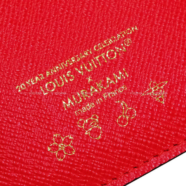 [Pre-loved] LOUIS VUITTON Bi-fold wallet LV×TM Cherry Blossom PORTEFEUILLE LISA Takashi MurakamiMonogram Gold HW M13420[USED SA][Authentic]