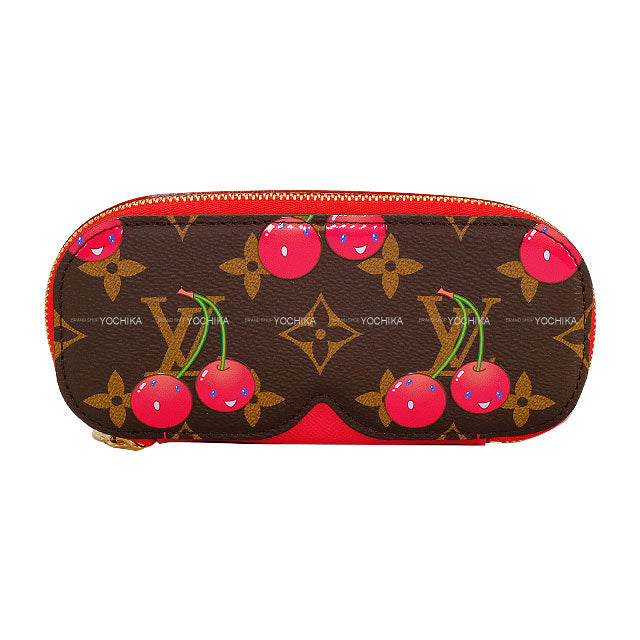 LOUIS VUITTON Glasses case LV×TM Cherry Blossom Sunglasses Case Monogram Gold HW GI1332[BRAND NEW][Authentic]