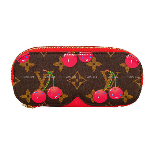 LOUIS VUITTON Glasses case LV×TM Cherry Blossom Sunglasses Case Monogram Gold HW GI1332[BRAND NEW][Authentic]