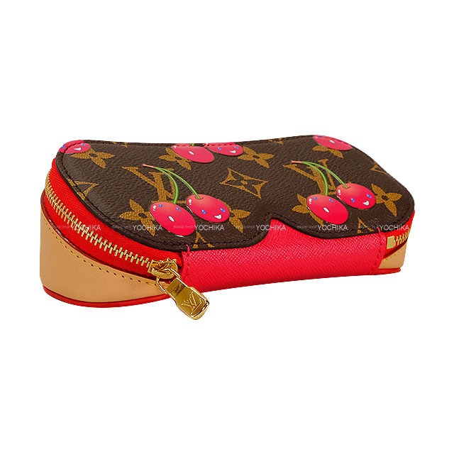LOUIS VUITTON Glasses case LV×TM Cherry Blossom Sunglasses Case Monogram Gold HW GI1332[BRAND NEW][Authentic]