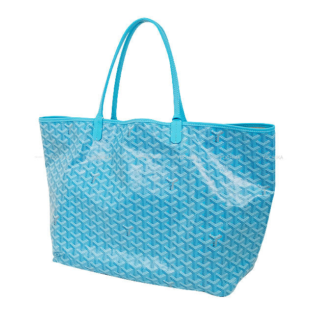 2024 Limited Edition GOYARD Shoulder bag SAINT LOUI GM Barry's Beach Towel Turquoise PVC coated canvas[EXCELLENT][Authentic]