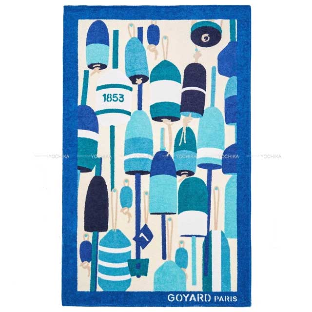 2024 Limited Edition GOYARD Shoulder bag SAINT LOUI GM Barry's Beach Towel Turquoise PVC coated canvas[EXCELLENT][Authentic]