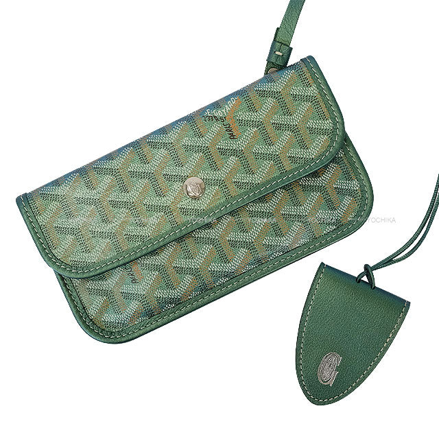 GOYARD Shoulder bag SAINT LOUI PM+CROC Goyardine Pearl Green PVC coated canvas[BRAND NEW][Authentic]