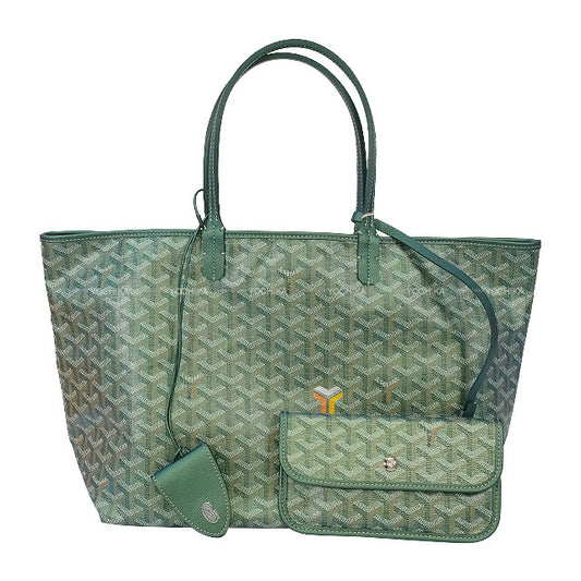 2024 Limited GOYARD Shoulder bag SAINT LOUI PM+CROC GoyardinePearl Green Pearly Goyardine Canvas[BRAND NEW][Authentic]