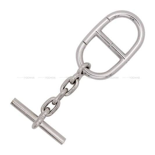 [Pre-loved] HERMES keyring(key holder) Metal Key Chain Chaine D’Ancre Strap Silver Silver HW[USED A][Authentic]