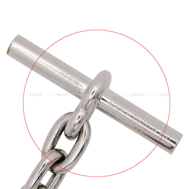 [Pre-loved] HERMES keyring(key holder) Metal Key Chain Chaine D’Ancre Strap Silver Silver HW[USED A][Authentic]