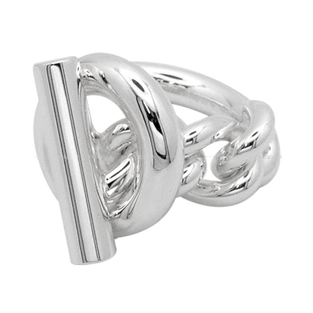 HERMES ring Croisette GM Silver Silver925 (SV925 Ag925) #52[EXCELLENT][Authentic]