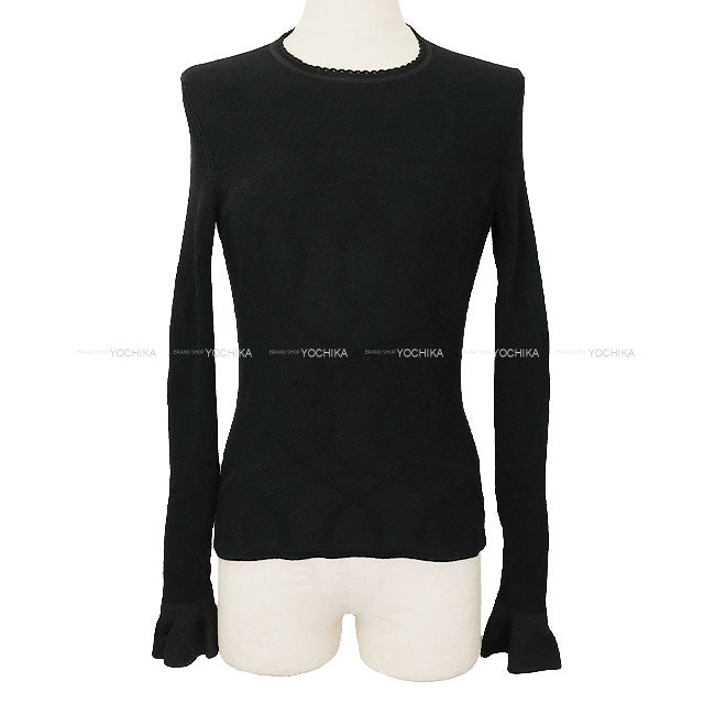 2025 AW HERMES Knit Ladies PALEFROI REMIX Noir (Black) Wool100% ♯34 5H2636DF[EXCELLENT][Authentic]