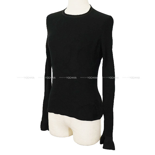 2025 AW HERMES Knit Ladies PALEFROI REMIX Noir (Black) Wool100% ♯34 5H2636DF[EXCELLENT][Authentic]
