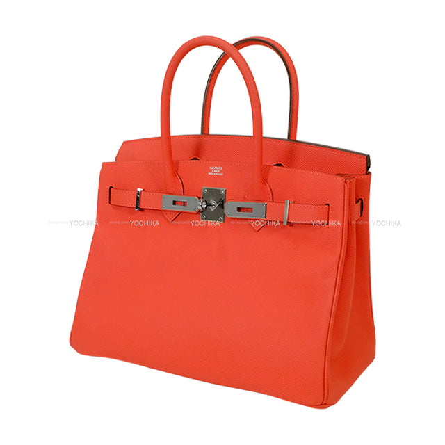 [Pre-loved] HERMES Handbag Birkin30 Rose Jaipur Veau Epsom Silver HW Stamp A[USED SA][Authentic]