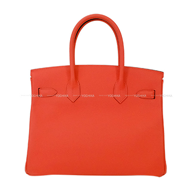 [Pre-loved] HERMES Handbag Birkin30 Rose Jaipur Veau Epsom Silver HW Stamp A[USED SA][Authentic]