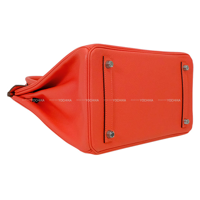 [Pre-loved] HERMES Handbag Birkin30 Rose Jaipur Veau Epsom Silver HW Stamp A[USED SA][Authentic]