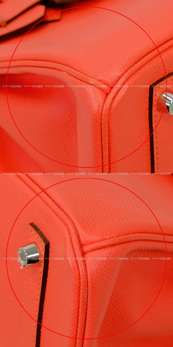 [Pre-loved] HERMES Handbag Birkin30 Rose Jaipur Veau Epsom Silver HW Stamp A[USED SA][Authentic]