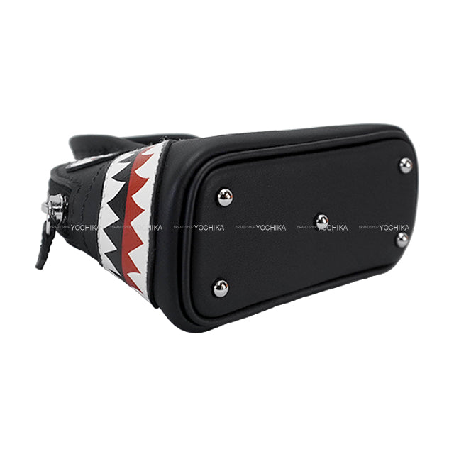 HERMES bag charm Bolide Shark Noir (Black) Veau Swift Stamp K[BRAND NEW][Authentic]