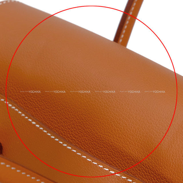 HERMES Handbag NEW DRAG 2 22 Gold Evercolor Gold HW Stamp W[EXCELLENT][Authentic]