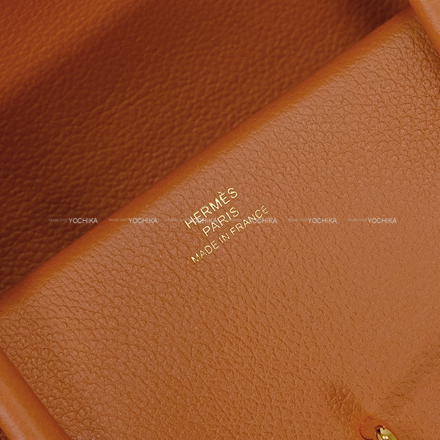 HERMES Handbag NEW DRAG 2 22 Gold Evercolor Gold HW Stamp W[EXCELLENT][Authentic]