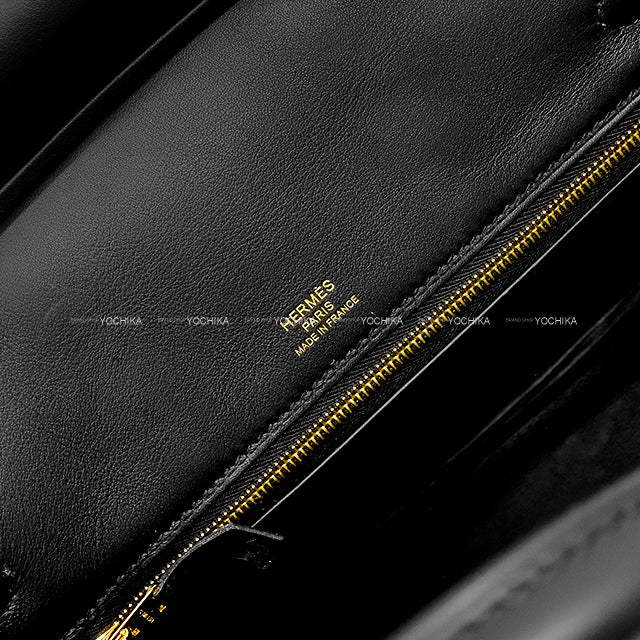 [Pre-loved] HERMES Handbag Birkin25 Cote a Cote Noir (Black) Veau Swift/Tuffetage Gold HW Stamp B[LIKE NEW][Authentic]