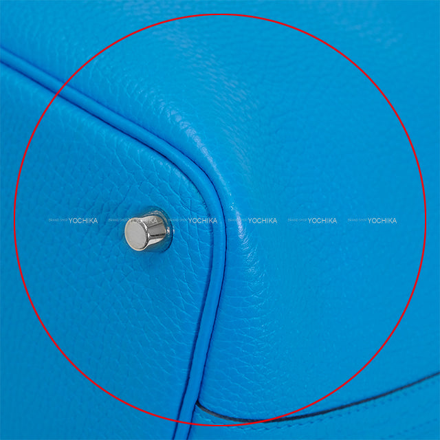 [Pre-loved] HERMES Handbag Picotin Lock 18 PM Blue Fride Taurillon Clemence Silver HW Stamp Y[LIKE NEW][Authentic]