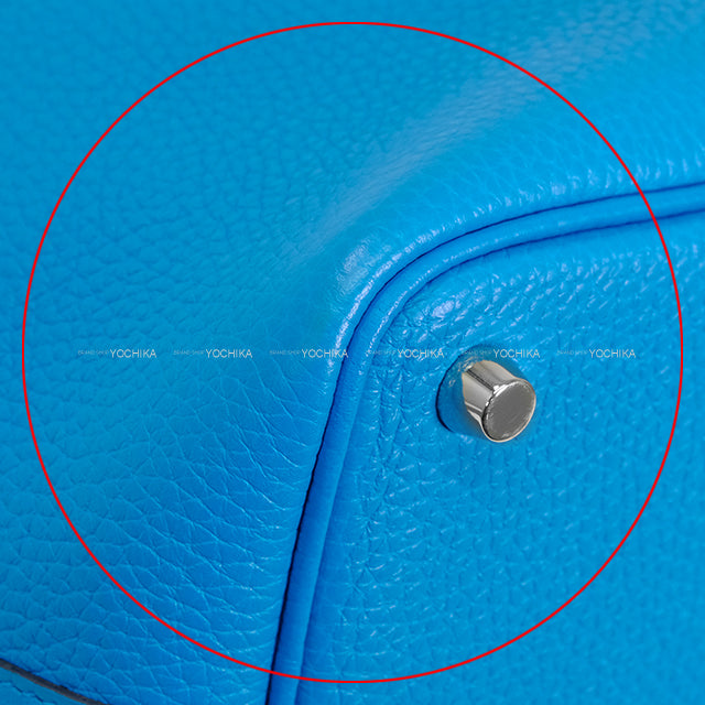 [Pre-loved] HERMES Handbag Picotin Lock 18 PM Blue Fride Taurillon Clemence Silver HW Stamp Y[LIKE NEW][Authentic]