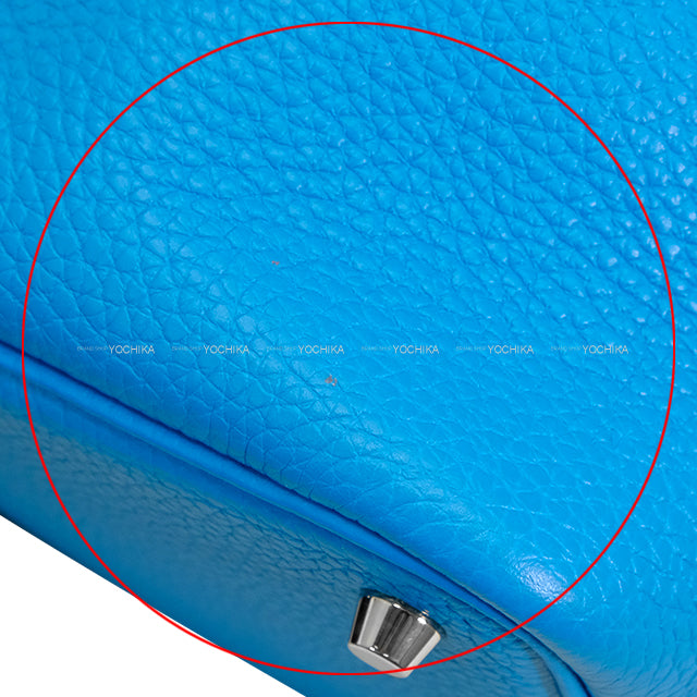 [Pre-loved] HERMES Handbag Picotin Lock 18 PM Blue Fride Taurillon Clemence Silver HW Stamp Y[LIKE NEW][Authentic]