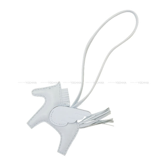 HERMES bag charm Rodeo Pegasus PM SO BRUME Blue brume Agneau Milo/Veau Swift Stamp W[ALMOST NEW][Authentic]