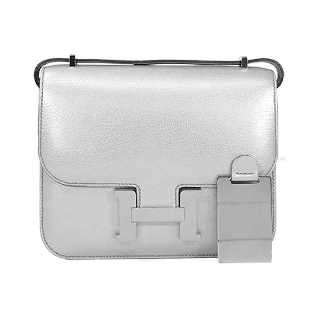 HERMES Shoulder bag Constance 3 18 Miroir Argente (Metallic Silver) Chevre Mysore Silver HW Stamp K[BRAND NEW][Authentic]