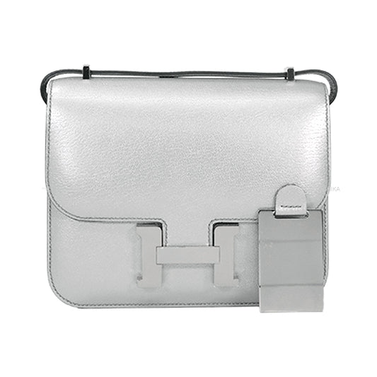 HERMES Shoulder bag Constance 3 18 Miroir Argente (Metallic Silver) Chevre Mysore Silver HW Stamp K[BRAND NEW][Authentic]