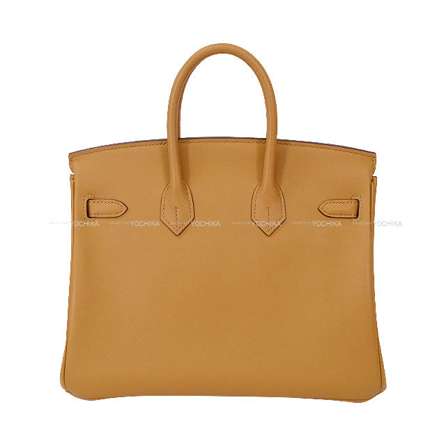 [Pre-loved] HERMES Handbag Birkin25 In & Out Biscuit Veau Swift Silver HW Stamp Z[LIKE NEW][Authentic]