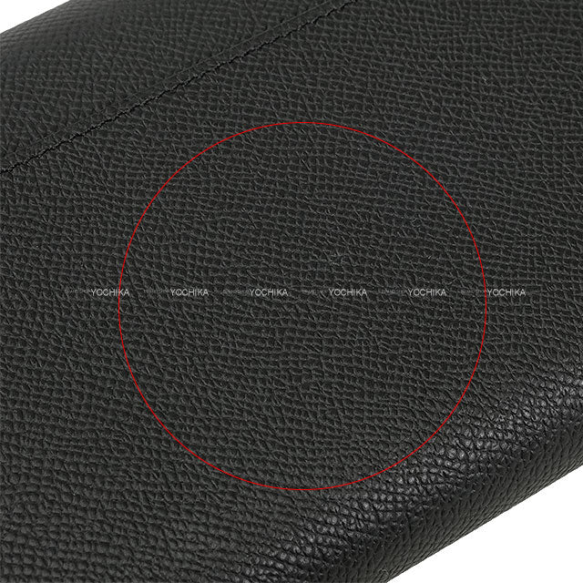 HERMES long wallet Constance Long wallet To Go Noir (Black) Veau Epsom Silver HW Stamp K[ALMOST NEW][Authentic]