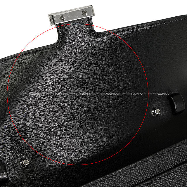 HERMES long wallet Constance Long wallet To Go Noir (Black) Veau Epsom Silver HW Stamp K[ALMOST NEW][Authentic]