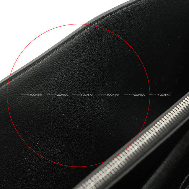 HERMES long wallet Constance Long wallet To Go Noir (Black) Veau Epsom Silver HW Stamp K[ALMOST NEW][Authentic]