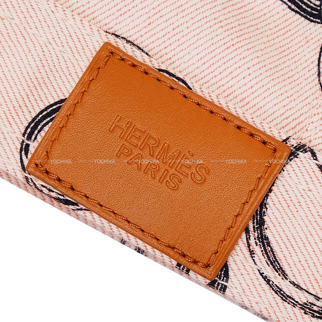 HERMES Denim jacket Kaleido Scope Effect Pink Cotton100% #38 Silver HW 4H0253DD[BRAND NEW][Authentic]