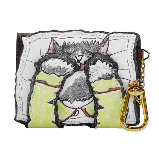 LOUIS VUITTON card holder Pawket Purse Brown/Blanc (White) Cowhide leather/Monogram Gold HW M25732[BRAND NEW][Authentic]