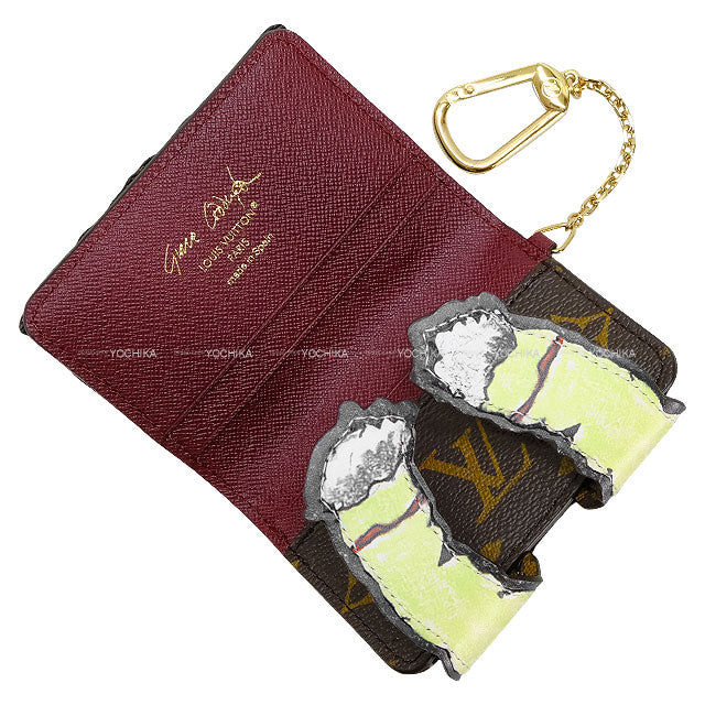 LOUIS VUITTON card holder Pawket Purse Brown/Blanc (White) Cowhide leather/Monogram Gold HW M25732[BRAND NEW][Authentic]