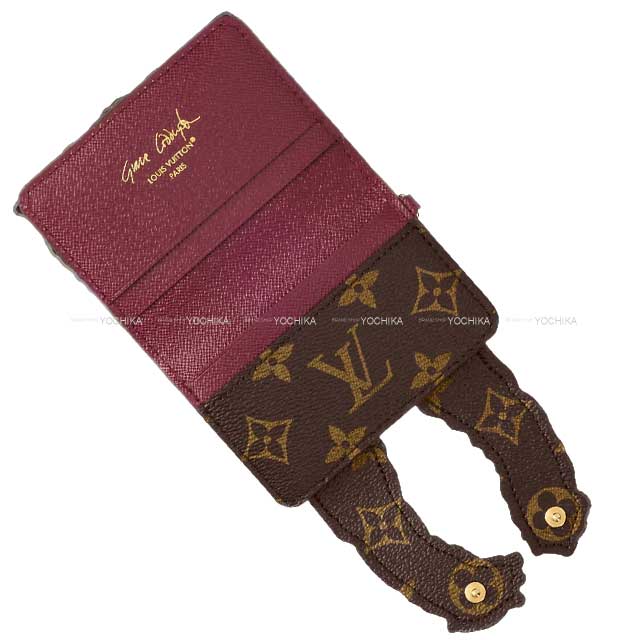 LOUIS VUITTON card holder Pawket Purse Brown/Blanc (White) Cowhide leather/Monogram Gold HW M25732[BRAND NEW][Authentic]