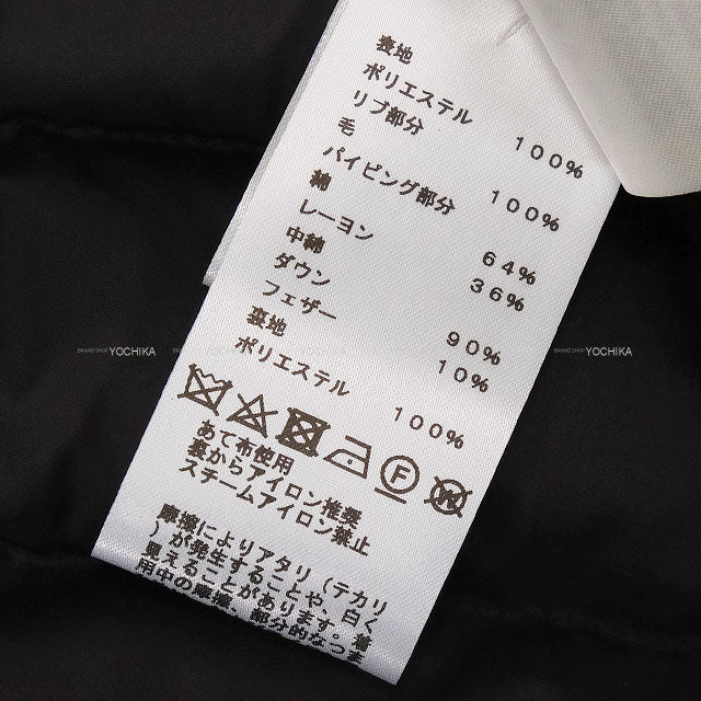 [Pre-loved] HERMES Down vest Clou de Selle Patch Noir (Black) Down/Feather #38 3H0156DA[LIKE NEW][Authentic]