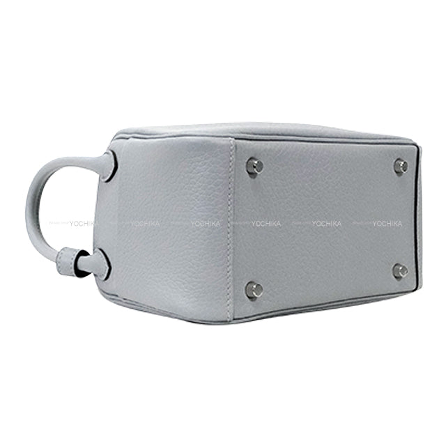 HERMES Shoulder bag Lindy mini 20 Gris Pantin Taurillon Clemence Silver HW Stamp K[BRAND NEW][Authentic]