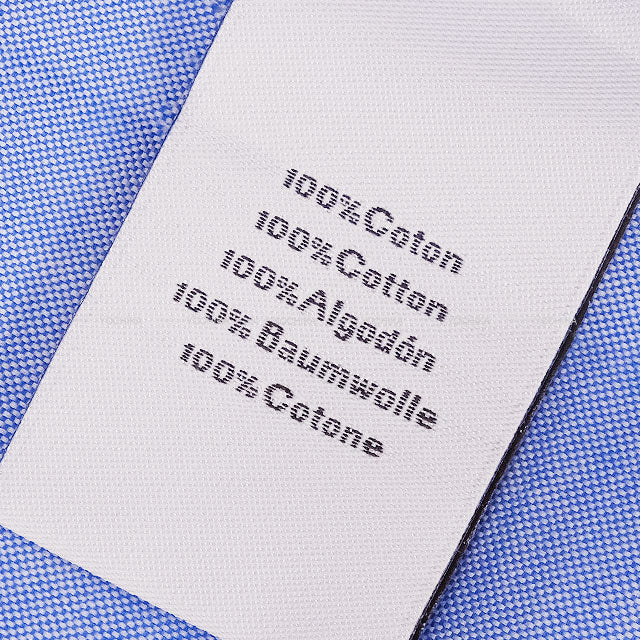 HERMES Long sleeve shirt Men’s Dress Blue Cotton100% #42 Silver HW 166060HA7042[EXCELLENT][Authentic]