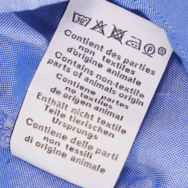 HERMES Long sleeve shirt Men’s Dress Blue Cotton100% #42 Silver HW 166060HA7042[EXCELLENT][Authentic]