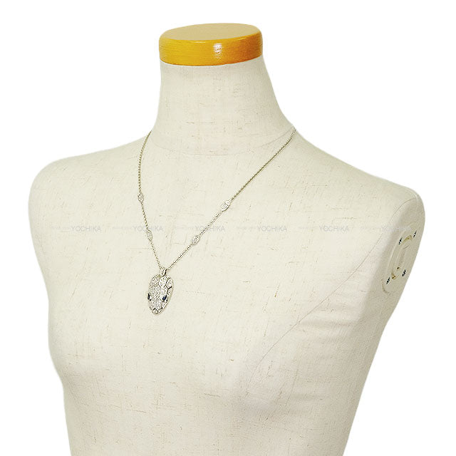 [Pre-loved] BVLGARI necklace Serpenti Seduttori Sapphire 0.78ct/Diamond 2.07ct/K18WG 353529[LIKE NEW][Authentic]