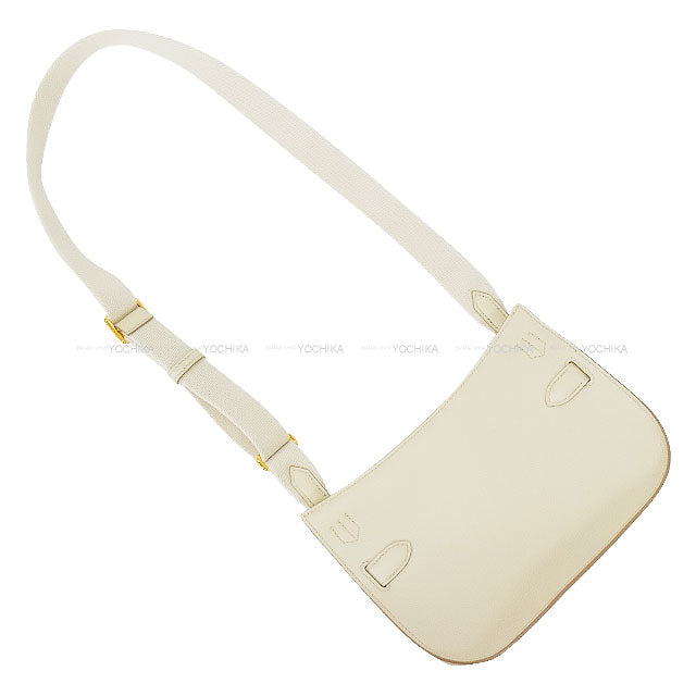 HERMES Shoulder bag Jypsiere Mini Beton Evercolor Gold HW Stamp B[EXCELLENT][Authentic]