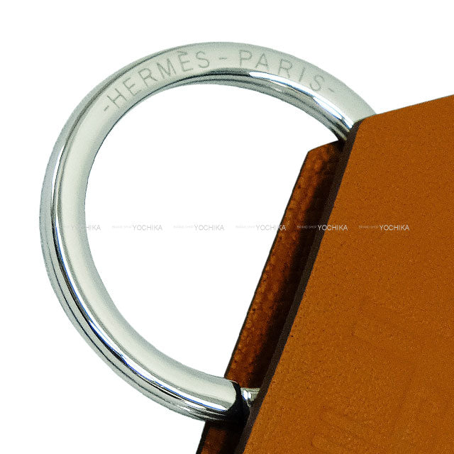 2024 HERMES Years Gift key ring Crochet Gold Veau Swift Silver HW[BRAND NEW][Authentic]