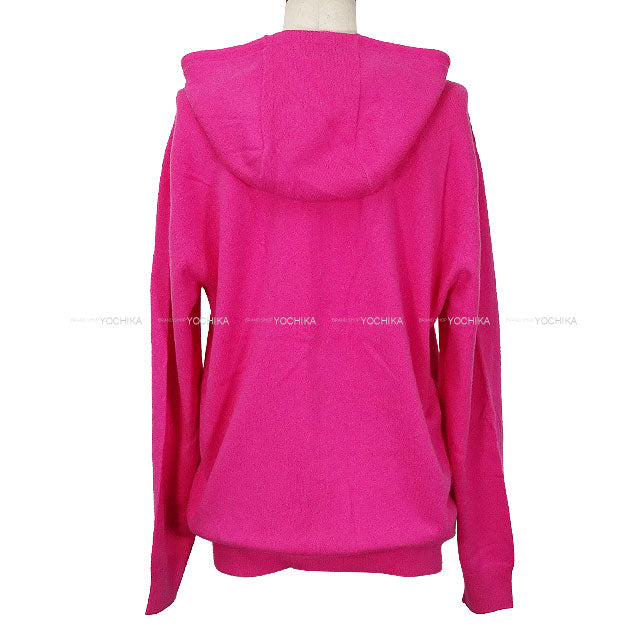 [Pre-loved] HERMES Hooded sweatshirt Knit Sur mesure Custom order Pink Cashmere[LIKE NEW][Authentic]